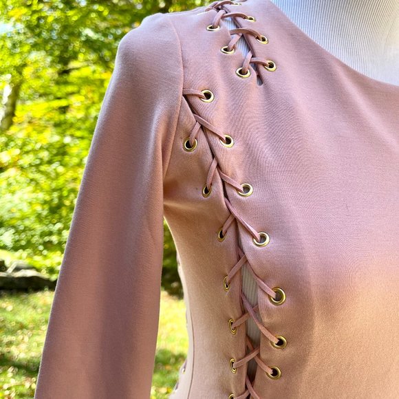 True Decadence Long Sleeve Lace Up Detail Dress New 4 ***SALE - Picture 6 of 7